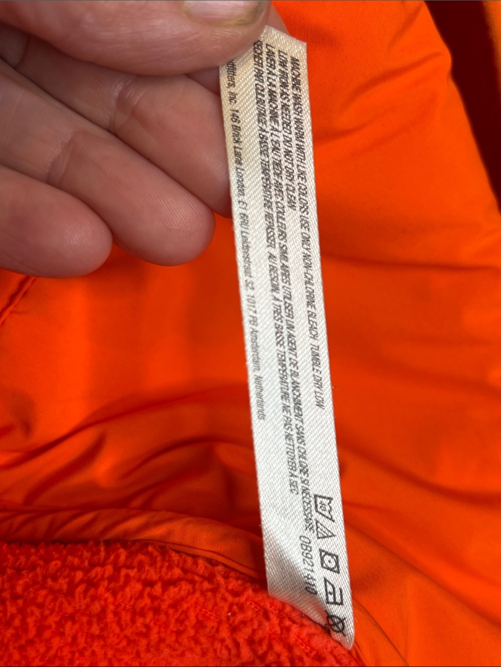 Free People Orange Sherpa Fleece Jacket - Picture 5 of 6